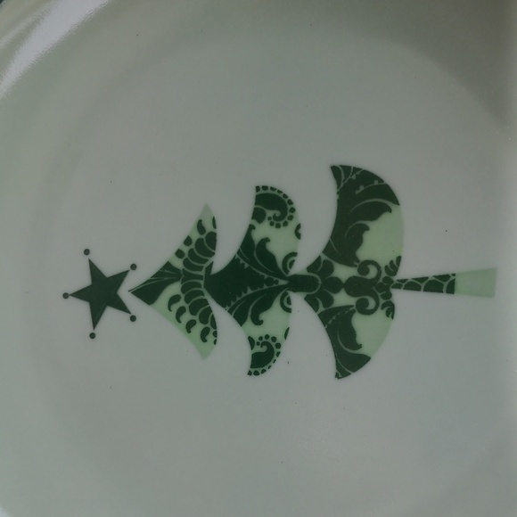Boston Warehouse Green Porcelain Plates Set - Picture 3 of 7